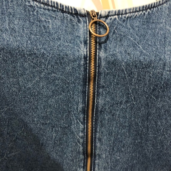 NWT Free People Self Control Denim Mini Dress 12 - Picture 11 of 16